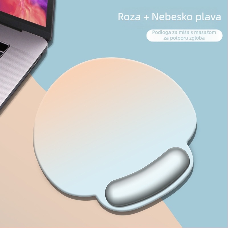 Ergonomska podloga za zglob miša s memorijskom pjenom i silikonom, uredski dodatak za računalo