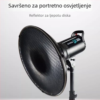 Radome s mrežom sa šesterokutnim uzorkom za studijsko osvjetljenje, aluminijska legura