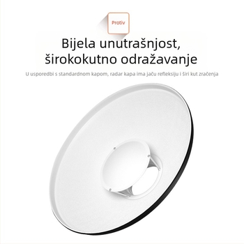 Radome s mrežom sa šesterokutnim uzorkom za studijsko osvjetljenje, aluminijska legura