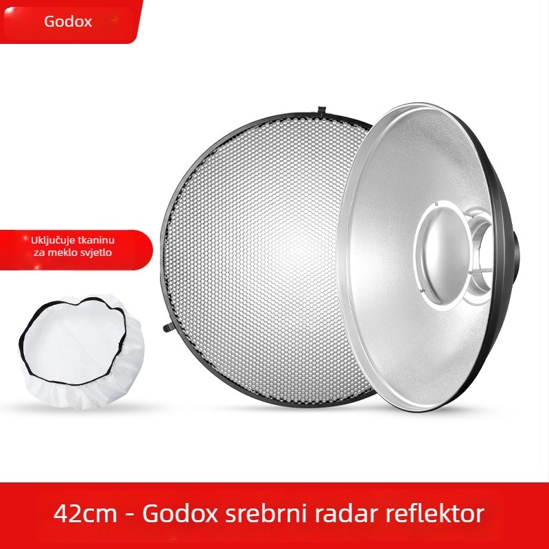 Radome s mrežom sa šesterokutnim uzorkom za studijsko osvjetljenje, aluminijska legura