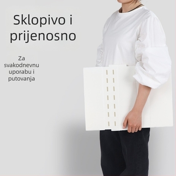 Ekstra velika jednokratna kutija za mačji pijesak, vodootporna, sklopiva, otvorenog tipa za vanjska putovanja