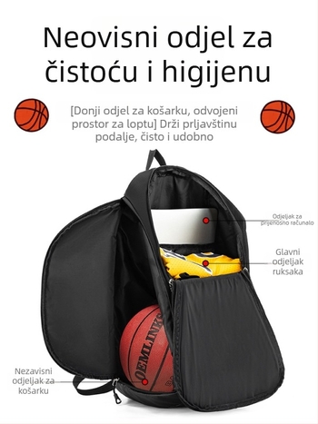 Sepwolf vodootporni sportski ruksak za košarku i nogomet, Oxford materijal, unisex, za outdoor sportove i planinarenje