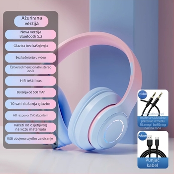 Nothing bežične slušalice za glavu s glasovnom upravom, Bluetooth 5.2 bez kašnjenja, sportski stil, trajanje baterije do 4 sata