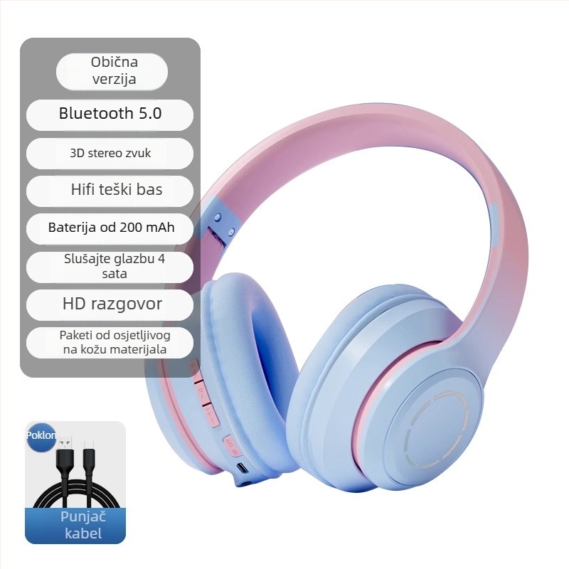 Nothing bežične slušalice za glavu s glasovnom upravom, Bluetooth 5.2 bez kašnjenja, sportski stil, trajanje baterije do 4 sata