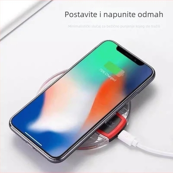 Stolni bežični punjač, 15W brzo punjenje, QC3.0, izlaz 2A