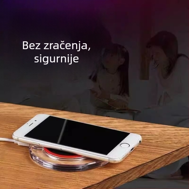 Stolni bežični punjač, 15W brzo punjenje, QC3.0, izlaz 2A