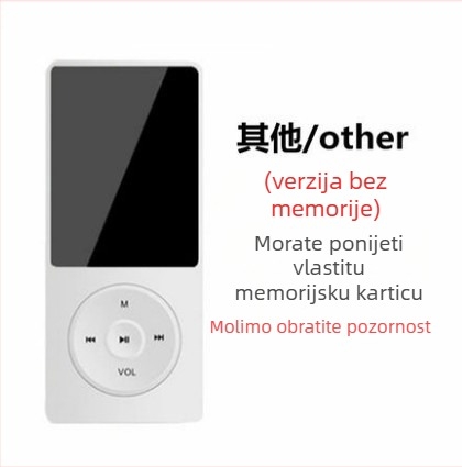 Studentska verzija kompaktni prijenosni MP3/MP4/MP5 player sa utorom za karticu i vanjskim zvučnikom