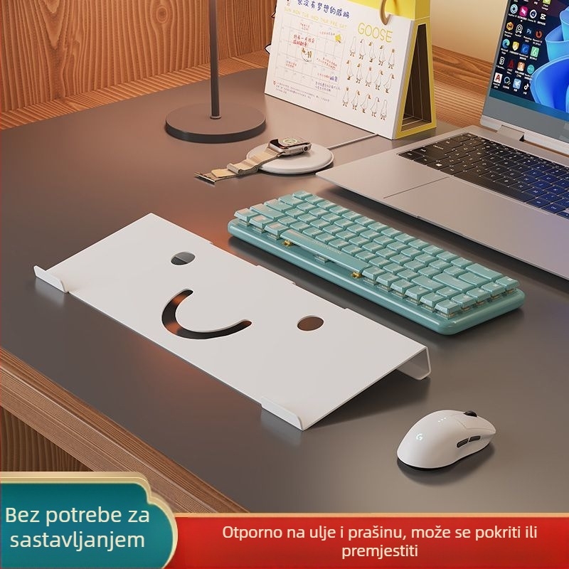 Držač za tipkovnicu za podizanje na stolno računalo – plastika, rotirajući dizajn, marka Source Library, lansiran srpanj 2024.