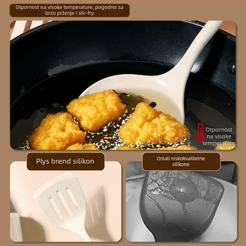 Deshun silikon set kuhinjskih spatula – otporan na visoke temperature, prehrambena kvaliteta