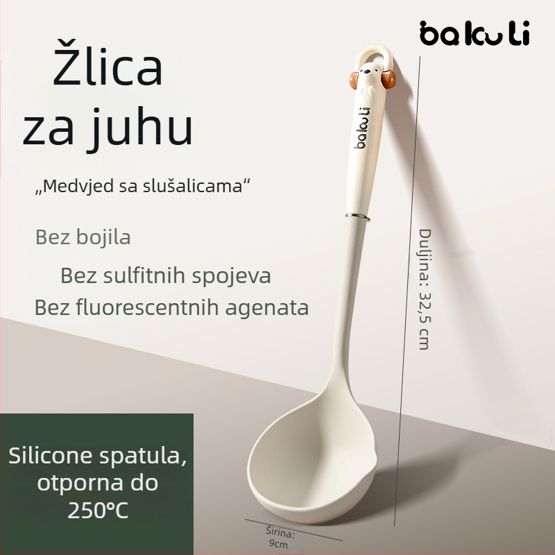 Deshun silikon set kuhinjskih spatula – otporan na visoke temperature, prehrambena kvaliteta