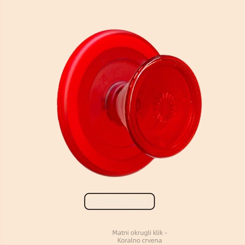 Snap-on MagSafe magnetski držač za telefon, okrugli matirani disk, prozirni PC, odvojiv, univerzalan