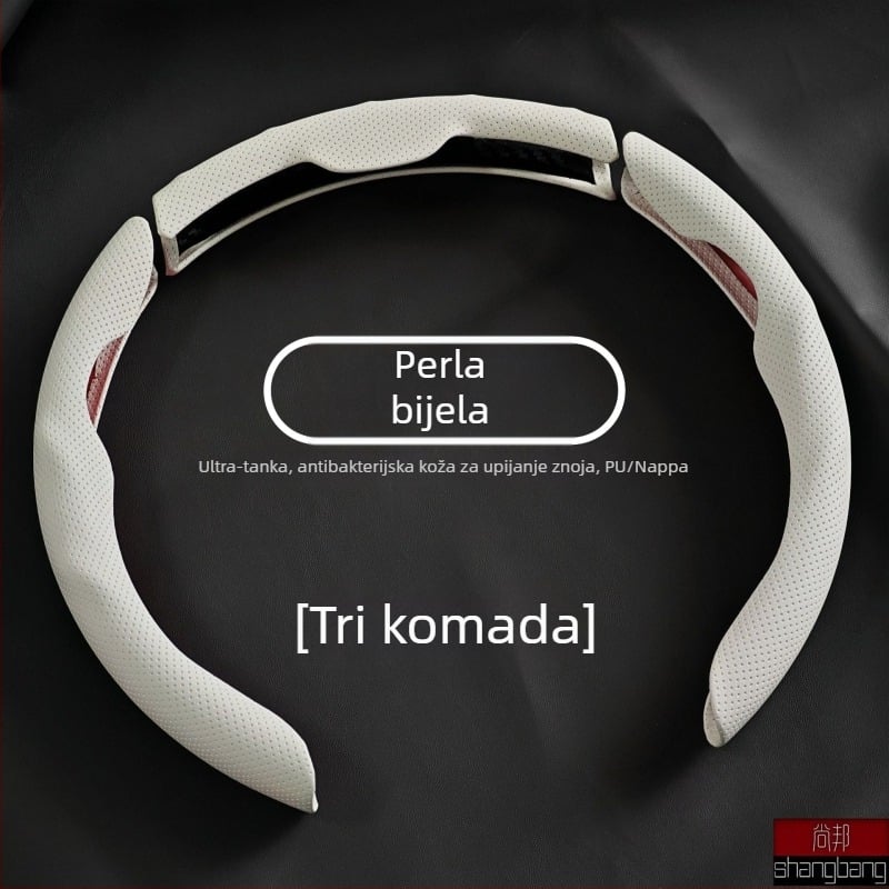 Pokrov za volan od Nappa kože, univerzalan za sve sezone, protuklizno, upija znoj, perforiran