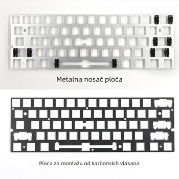 Jiadalong prozirno kućište tipkovnice, komplet s ekološkim PCB unutarnjim slojem za mehaničke tipkovnice