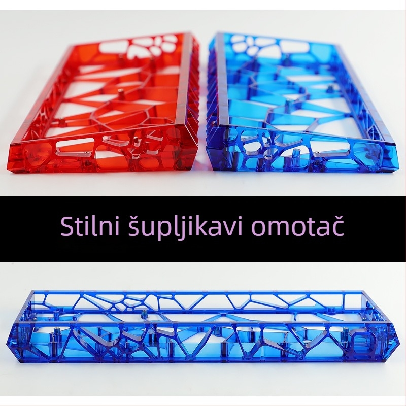 Jiadalong prozirno kućište tipkovnice, komplet s ekološkim PCB unutarnjim slojem za mehaničke tipkovnice