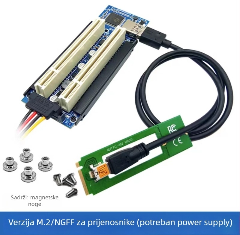 Adapter karta USB-PCI za video snimanje i kontrolu, CX12, ASM1083, bakreno jezgro, brzina prijenosa 500