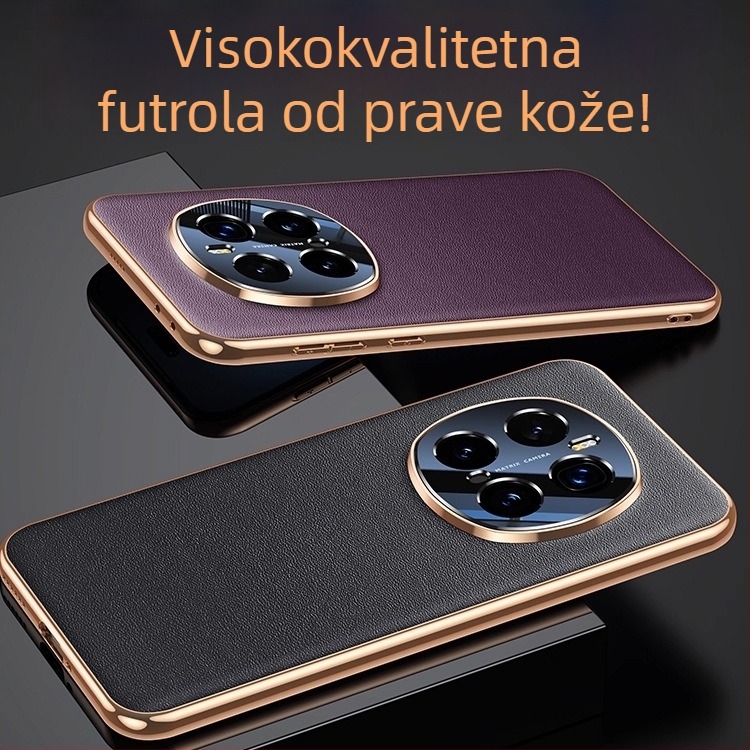 Kožna futrola za Honor Magic7, potpuna zaštita objektiva, vrhunska teleća koža, luksuzan dizajn