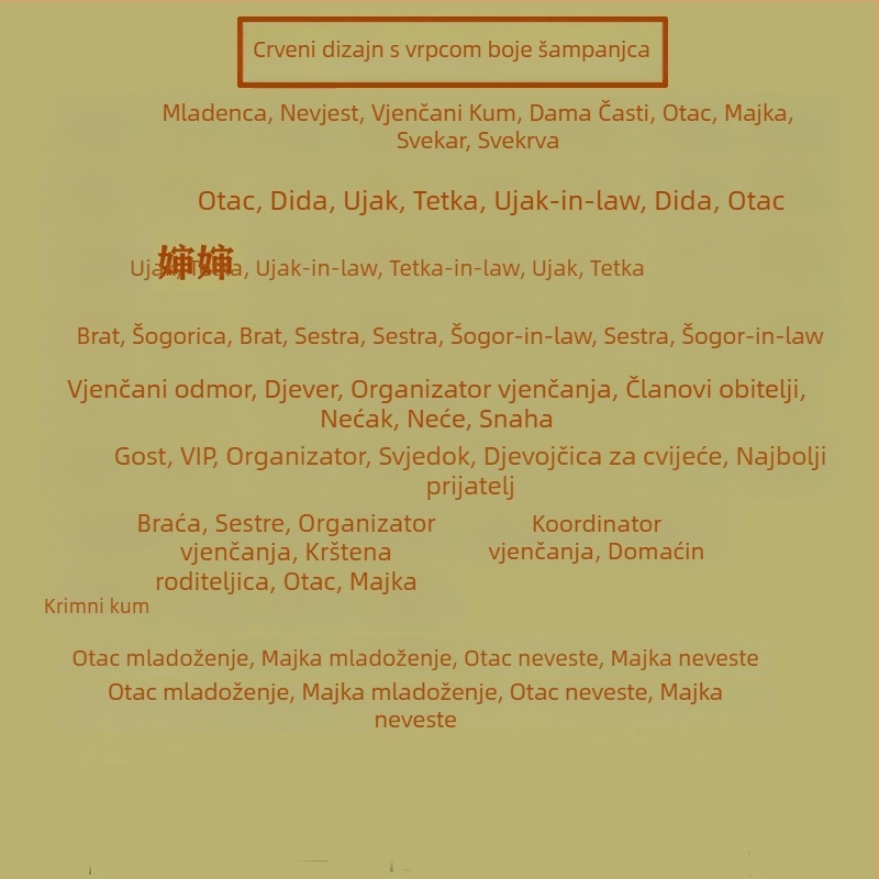 Vjenčani korsage za mladenku i mladoženju – koreanski stil, obiteljski set, Šifra proizvoda: Beautiful lady 230131, Brend: Other, Uvoz: Ne