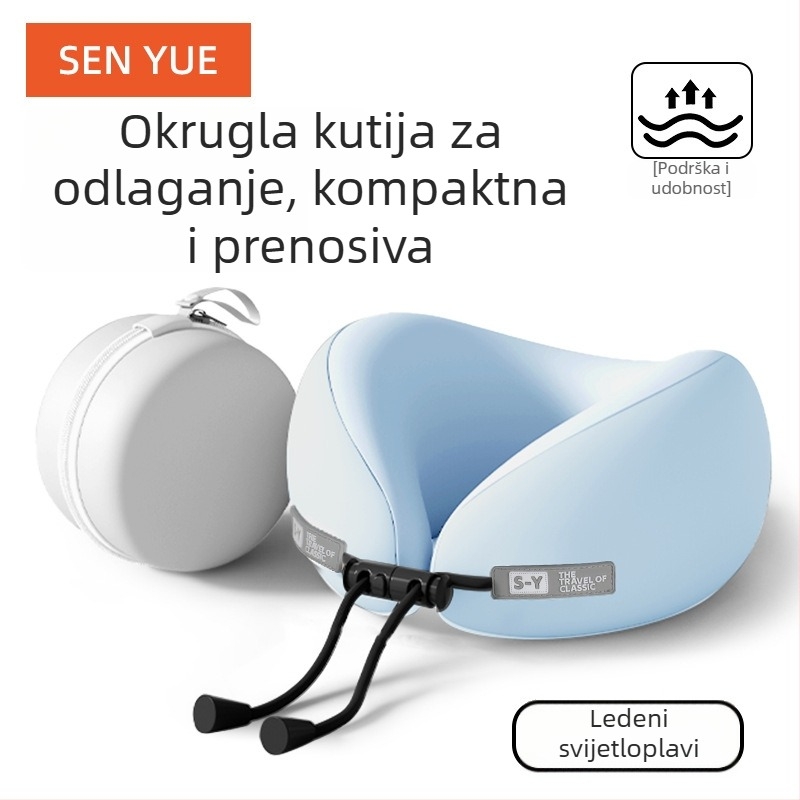 Nothing U-oblikovana putna jastučnica s memorijskom pjenom, minimalistički stil, univerzalna kompatibilnost