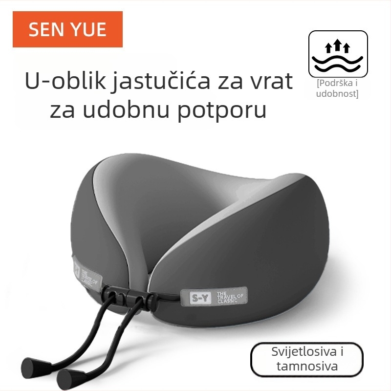 Nothing U-oblikovana putna jastučnica s memorijskom pjenom, minimalistički stil, univerzalna kompatibilnost