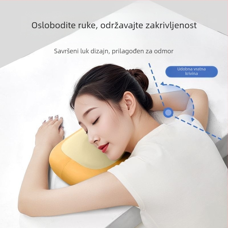 Unique pamukasta uredska jastučnica za dremanje uz stol — podrška za glavu i jastučić za struk — višenamjenska