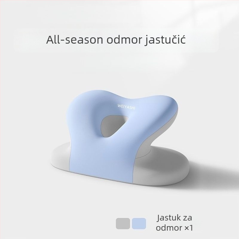 Unique pamukasta uredska jastučnica za dremanje uz stol — podrška za glavu i jastučić za struk — višenamjenska