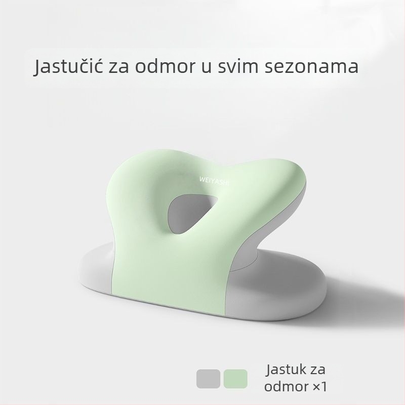 Unique pamukasta uredska jastučnica za dremanje uz stol — podrška za glavu i jastučić za struk — višenamjenska