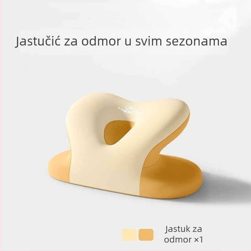 Unique pamukasta uredska jastučnica za dremanje uz stol — podrška za glavu i jastučić za struk — višenamjenska