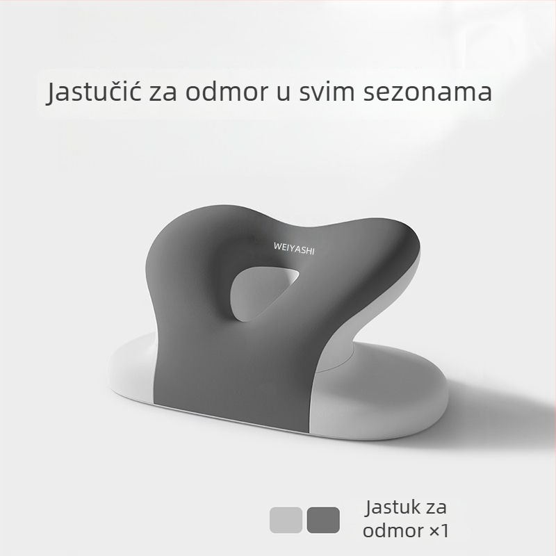 Unique pamukasta uredska jastučnica za dremanje uz stol — podrška za glavu i jastučić za struk — višenamjenska