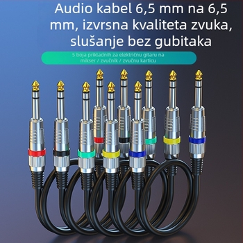 WJ audio kabel, muški–muški konektor, nikliran, bakreni vodič s tinovim premazom, zlitinski vodič, UL certificiran