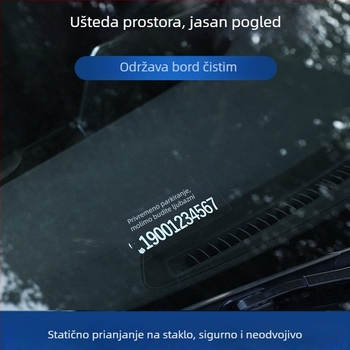 Yi Ju privremena ploča za parkiranje vozila, plastika, ljepiljna verzija, model AL-6693, otisnut logotip
