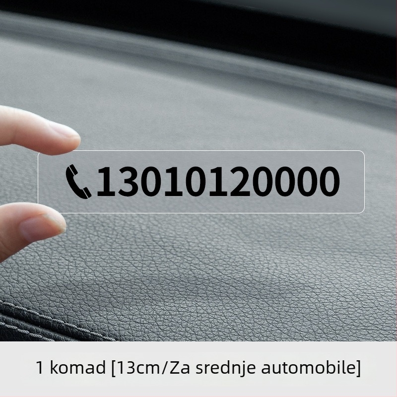 Yi Ju privremena ploča za parkiranje vozila, plastika, ljepiljna verzija, model AL-6693, otisnut logotip