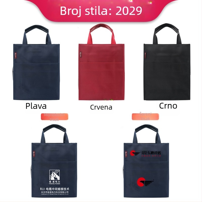 Torba za dokumente od Oxford platna s dvostrukim zatvaračem, velika kapaciteta, težina 0,32 kg