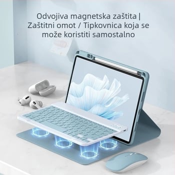 Kućište za tablet s podsvijetljenom Bluetooth tipkovnicom i pretincem za olovku, kompatibilno s Huawei MatePad SE11/11.5S, težina 0.75 kg, dužina napojnog kabela 0.3 m