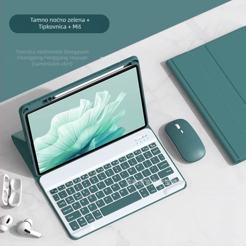 Kućište za tablet s podsvijetljenom Bluetooth tipkovnicom i pretincem za olovku, kompatibilno s Huawei MatePad SE11/11.5S, težina 0.75 kg, dužina napojnog kabela 0.3 m