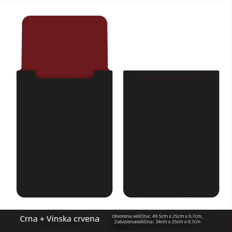 Kožni vodootporni zaštitnik za MacBook 14 inča, zaštita od ogrebotina, s flanelom u unutrašnjosti