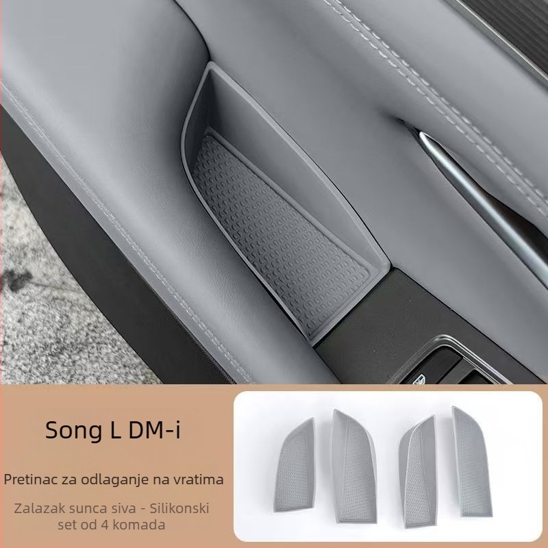 Silikonska podloga za središnju konzolu BYD Song LDMI s bežičnim punjenjem, zaštitna podloga i podloga za čašu – dodaci za unutrašnjost automobila