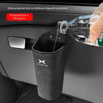 Unutarnja kutija za pohranu ispod naslona za ruku — vodootporna velur koža, viseći dizajn, mogućnost tiskanja logotipa, univerzalna kompatibilnost