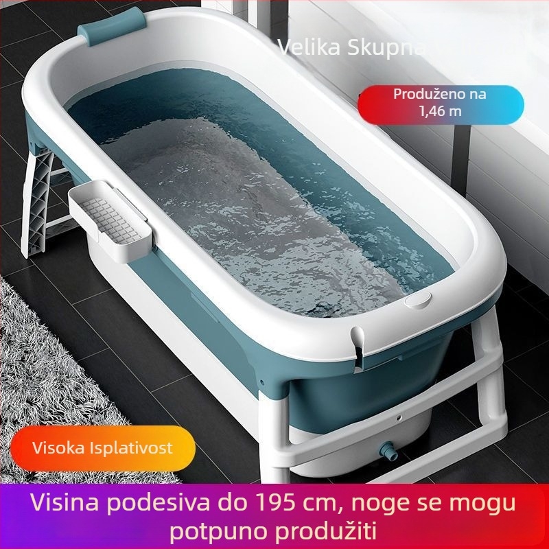 Sklopiva kada za odrasle, kućna upotreba, plastična konstrukcija, parno kupanje cijelog tijela, sjedenje/ležanje (Materijal: plastika; Namjena: odrasli; Kućna uporaba; Sklopiva)
