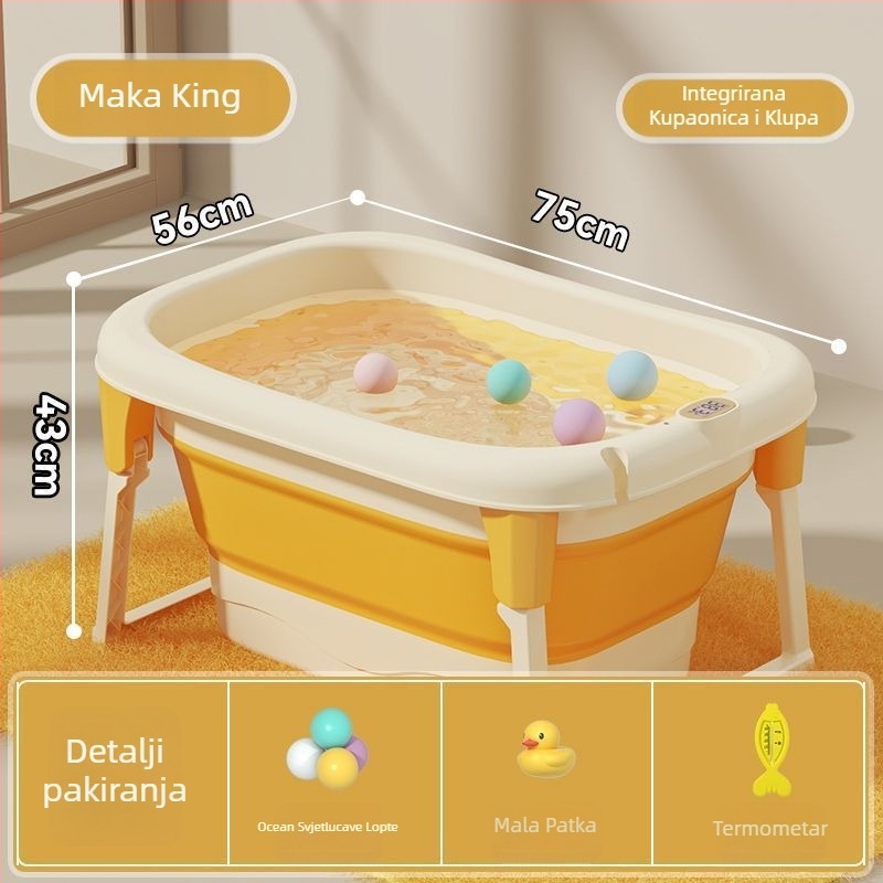 Sklopiva kada za odrasle, kućna upotreba, plastična konstrukcija, parno kupanje cijelog tijela, sjedenje/ležanje (Materijal: plastika; Namjena: odrasli; Kućna uporaba; Sklopiva)