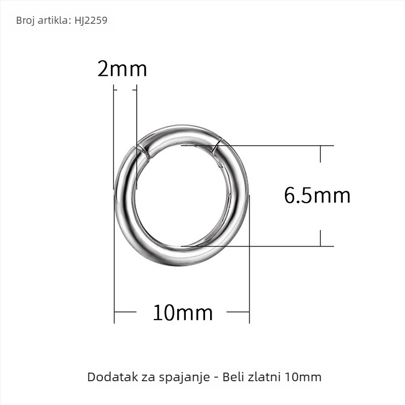 DIY spojni prsten za nakit s otvorenom petljom – bakar, elektroplatiniranje, Xin Hongtai, proljeće 2025