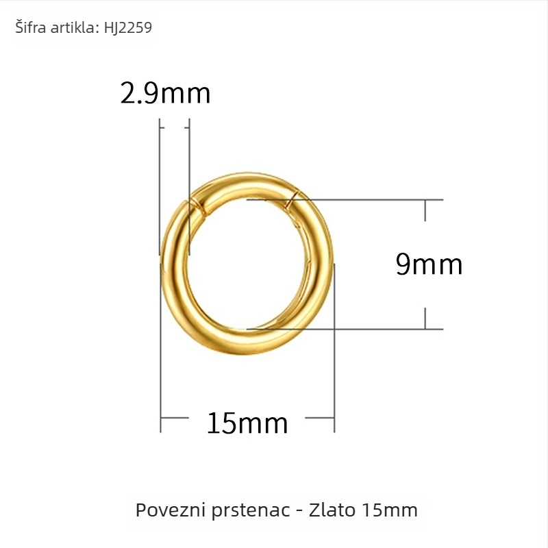 DIY spojni prsten za nakit s otvorenom petljom – bakar, elektroplatiniranje, Xin Hongtai, proljeće 2025