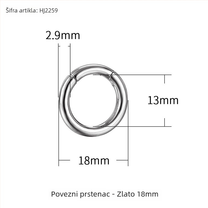 DIY spojni prsten za nakit s otvorenom petljom – bakar, elektroplatiniranje, Xin Hongtai, proljeće 2025