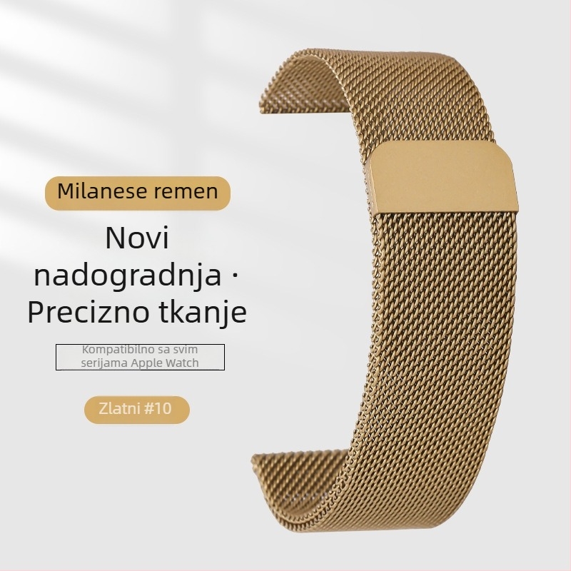 Milanese metalni kaiš za Apple Watch S9 s magnetskom kopčom