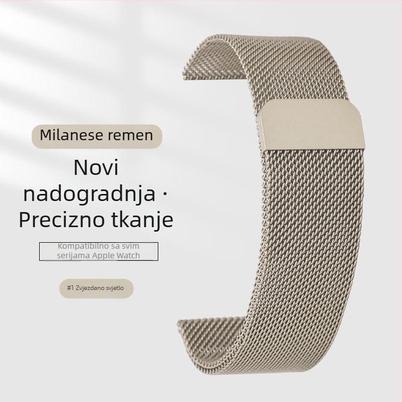 Milanese metalni kaiš za Apple Watch S9 s magnetskom kopčom