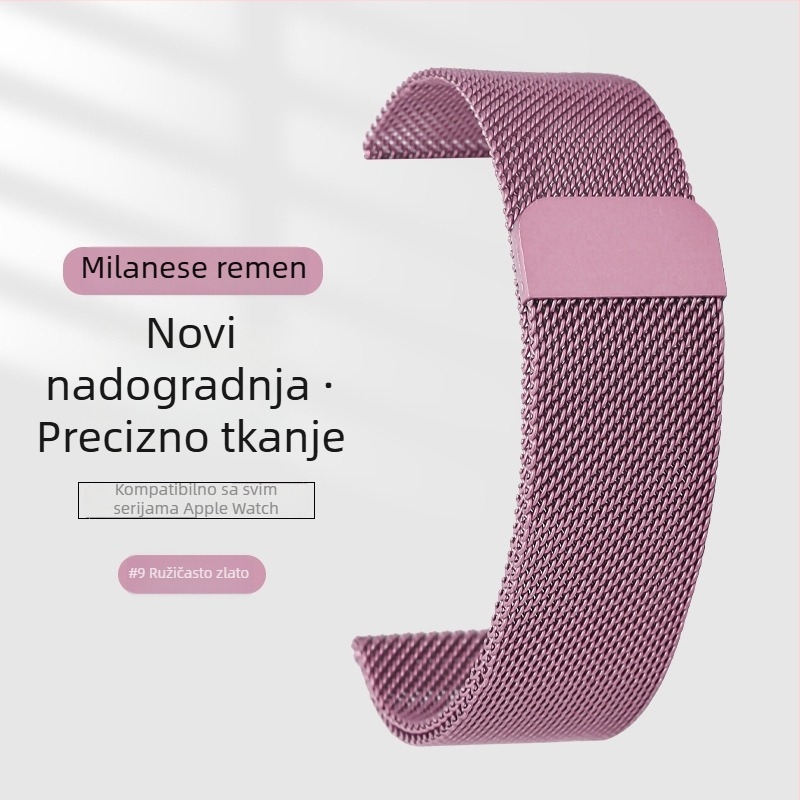 Milanese metalni kaiš za Apple Watch S9 s magnetskom kopčom