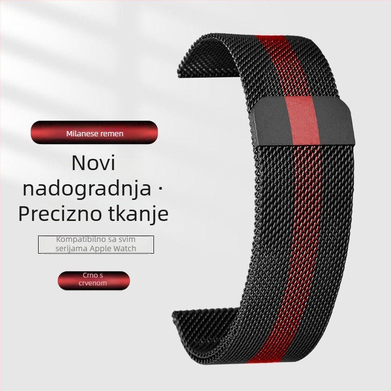 Milanese metalni kaiš za Apple Watch S9 s magnetskom kopčom