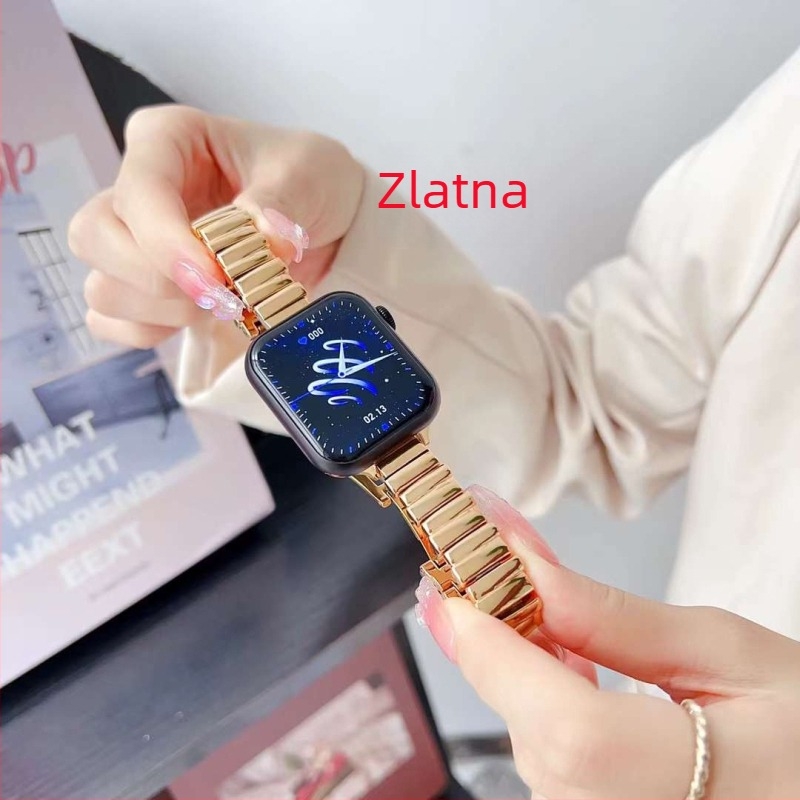 FOLUXE metalni remen za Apple Watch s kaleidoskopskim nepravilnim dizajnom i leptir kopčom