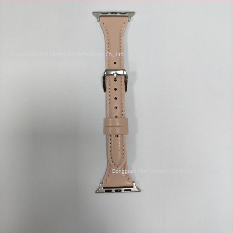 Remen za Apple Watch - uzorak krave, prava koža, minimalistički stil, kopča s iglom, duljine 123/93 mm