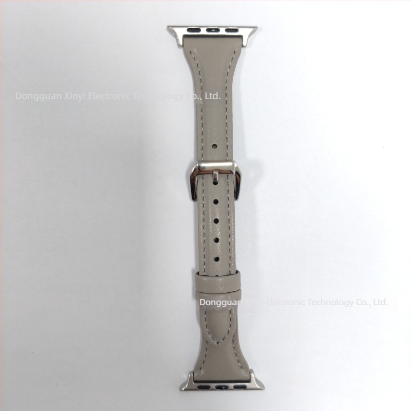 Remen za Apple Watch - uzorak krave, prava koža, minimalistički stil, kopča s iglom, duljine 123/93 mm