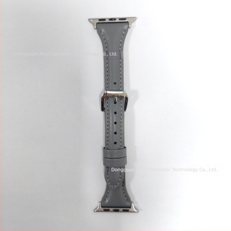 Remen za Apple Watch - uzorak krave, prava koža, minimalistički stil, kopča s iglom, duljine 123/93 mm